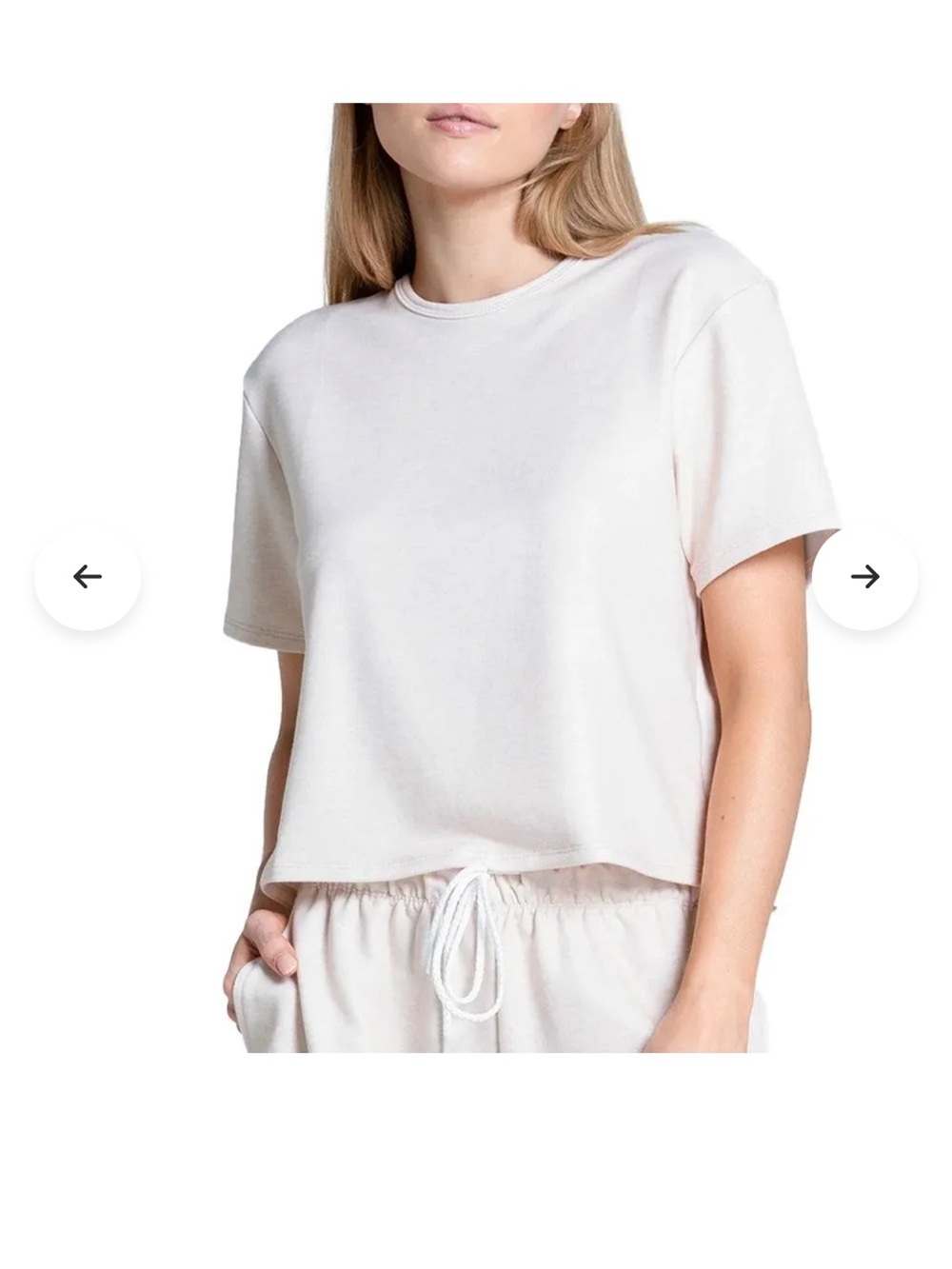 NEW with tags! LUCKY IN LOVE
Women's Renew Heather Short Sleeve Tennis Top Large